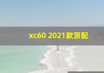 xc60 2021款顶配